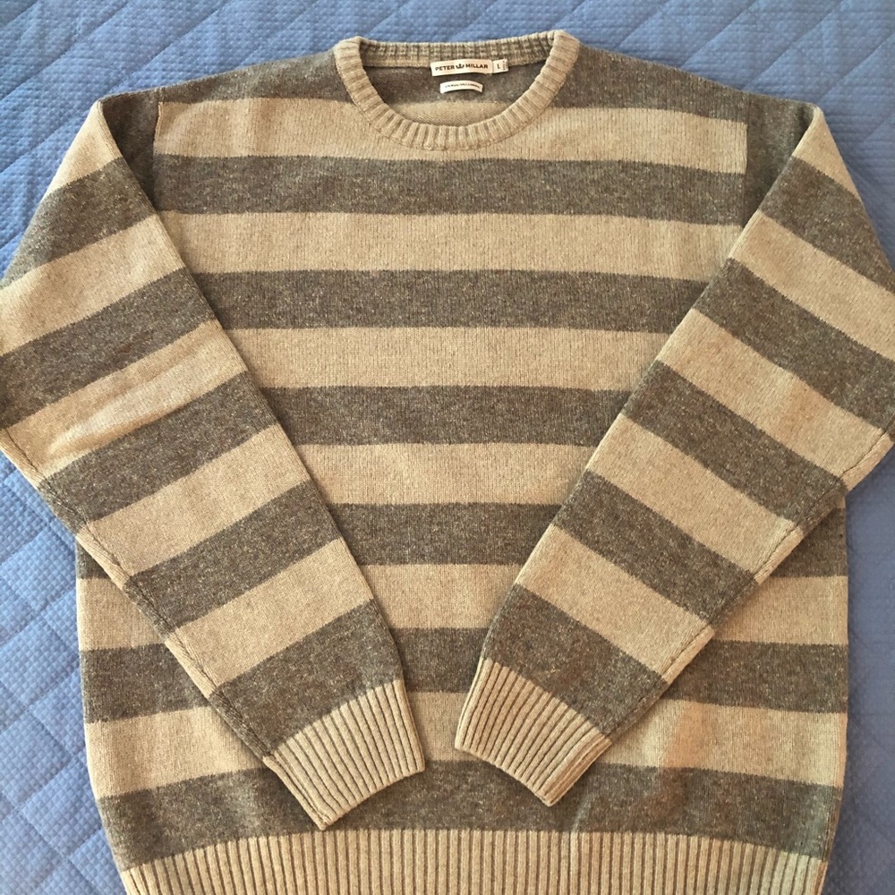 Peter Millar striped wool sweater